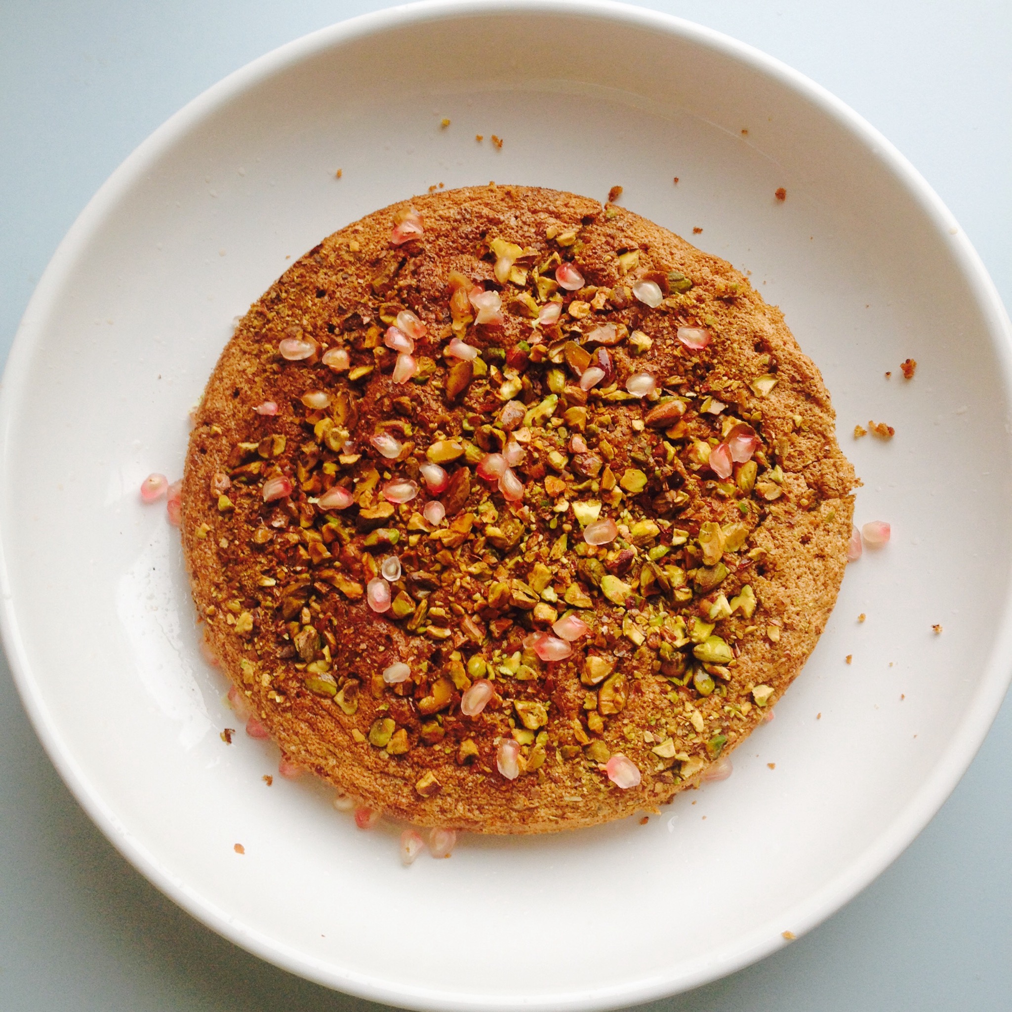 Pistachio and Rosewater Cake